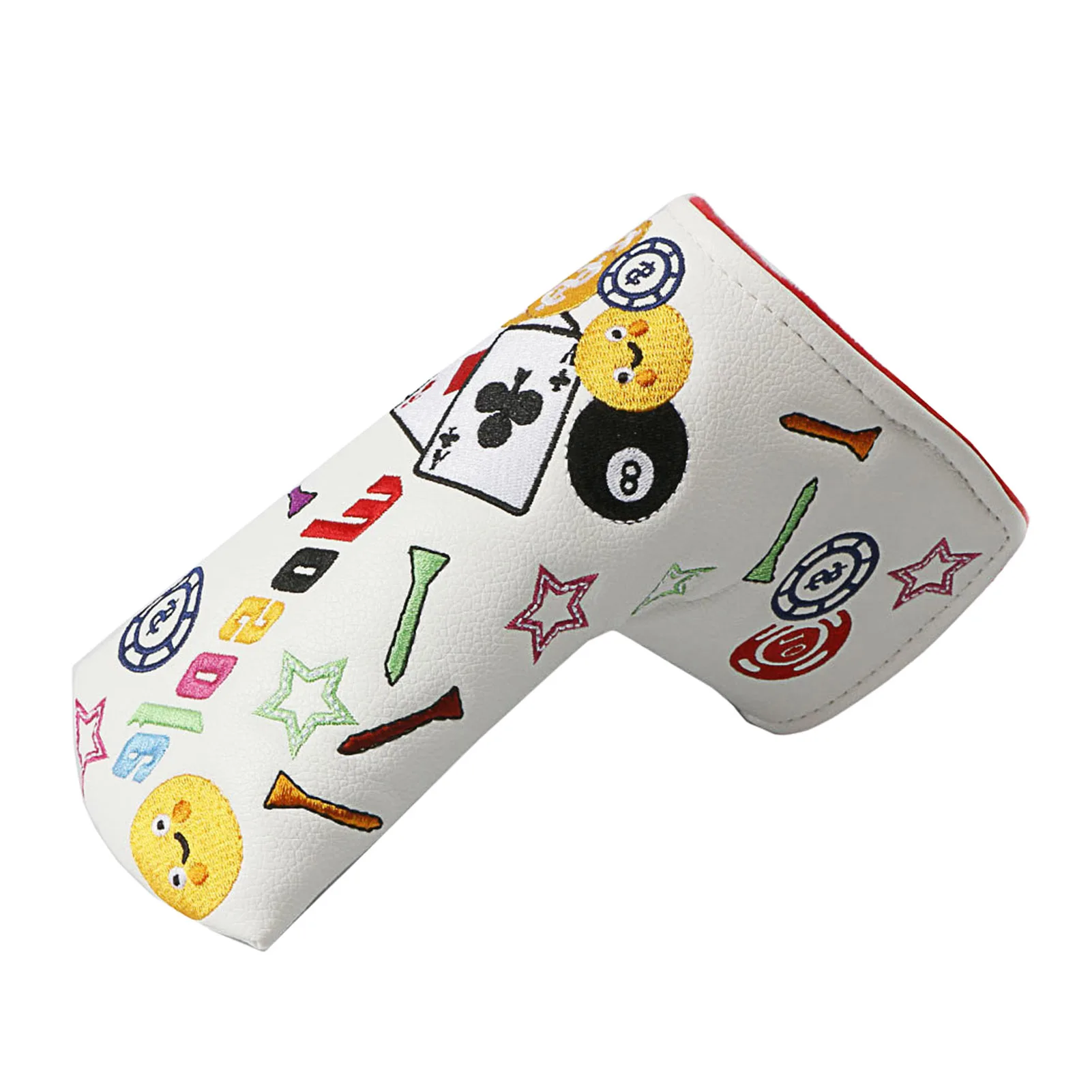 

Golf Club Headcover PU Leather Golf Club Cover Universal Protective Headcover With Magnetic Buckle Covers For Straight Putters