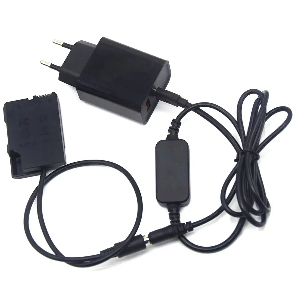 Фото PD 3.0 Зарядное устройство USB C Кабель питания EP-5A Соединитель постоянного тока EN-EL14 Комплект фиктивных аккумуляторов для Nikon D3100 D3200 D5100 D5200 P7000 P7800 №2