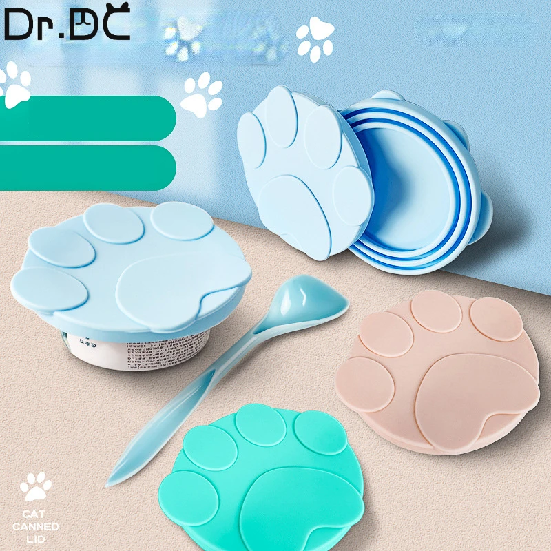 

Dr.DC Silicone Canned Lid Sealed Feeders Food Can For Puppy Dog Cat Storage Top Cap Reusable Cover Lid Health Pet Daily Supplies