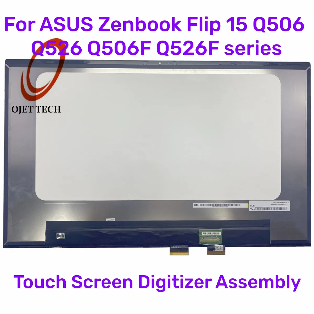 Сменный ЖК-дисплей 15,6 дюйма для ASUS Q506, Q526, Q506F, Q526F, Q506FA, Q526FA, FHD, UHD, светодиодный дисплей, сенсорный экран, дигитайзер, стекло в сборе