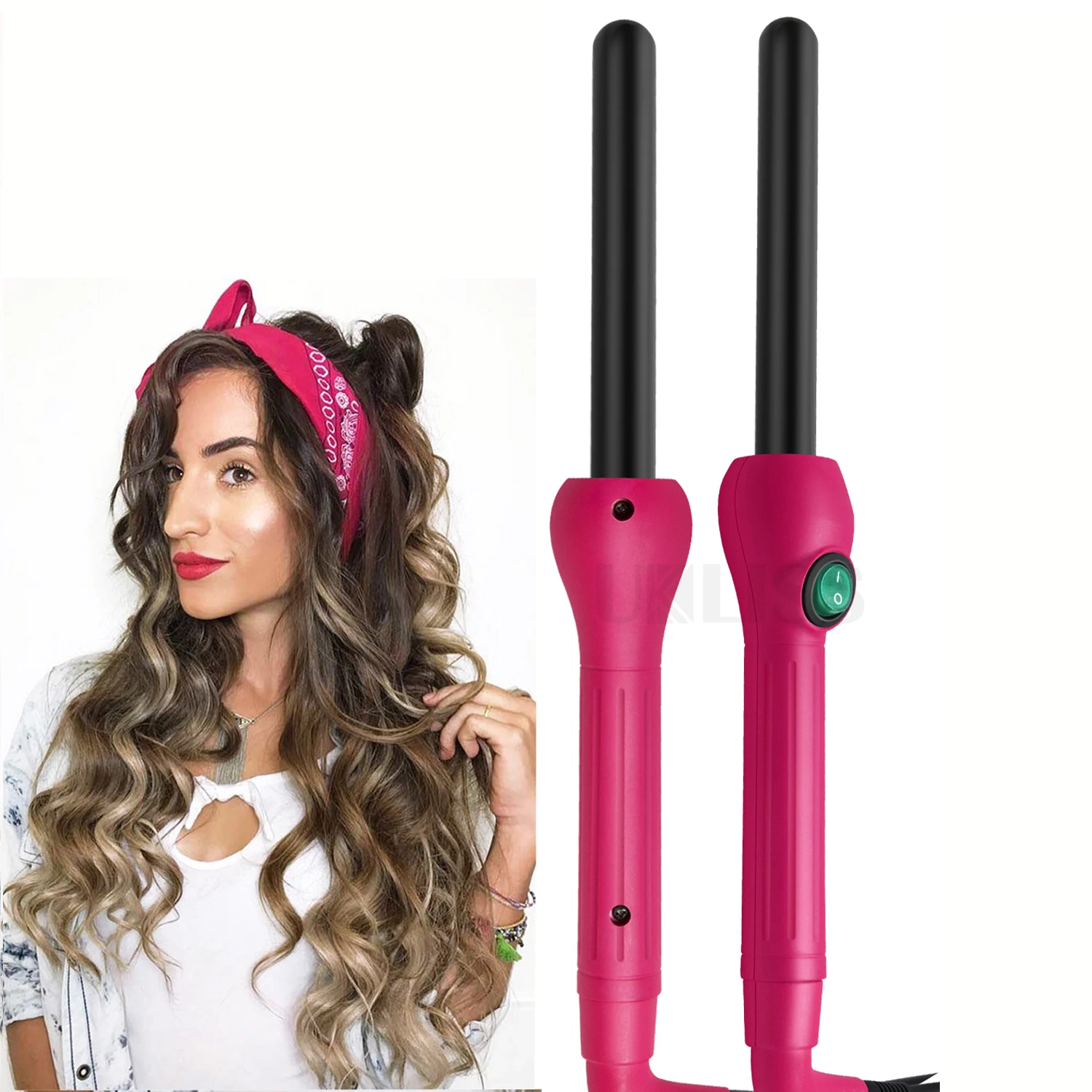 

Professional Hair Curler Iron Tourmaline Ceramic Coating Curly Hair Machine Hair Styling Tools Fast Heating Tube Curling Iron