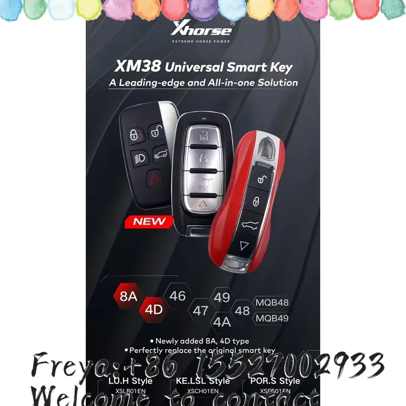Xhorse XSLR01EN Xhorse VVDI XSLR01EN Смарт-ключ XM38 с 5 кнопками, английская версия, работает с VVDI Key Tool Max Pro, 1 шт.лот (art.: 3920dbb9d7fc2) - 3920dbb9d7fc2