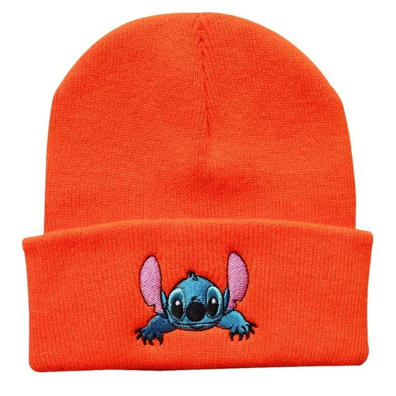 Вязаная шапка с вышивкой осень-зима теплая уличная милая унисекс эластичная