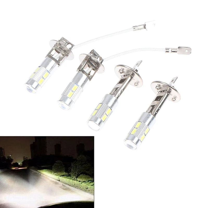 

2 шт., автомобильные светодиодсветодиодный лампы H1 H3 12 В 5630 6000K DC