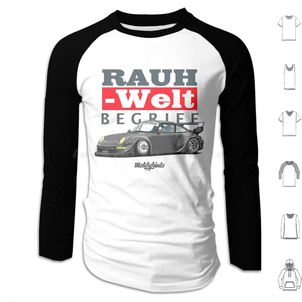 

Rwb 993 ( Gray ) Hoodie cotton Long Sleeve Rwb Rauh Welt Begriff Nakai San 930 964 993 996 997 991 Turbo Gt2 Gt3 Autobahn