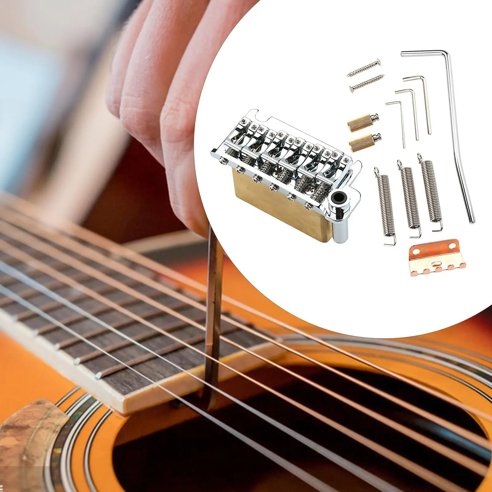 Tremolo Замена моста простой в использовании станок с ЧПУ и полноразмерный латунный