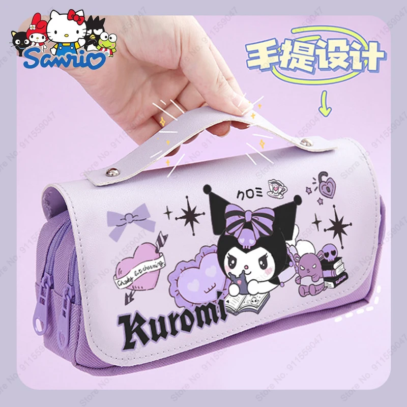 Case Kawaii Cinnamoroll Melody Kuromi School Supplies Pencils Bag Pen Pouch Pen Case Stationery