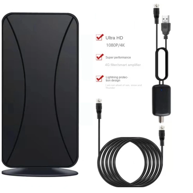 

4K HD DVB-T2 Indoor And Outdoor TV Antenna 1080P Signal Booster DVB-T2 TV Antenna Ground Wave HD TV Antenna