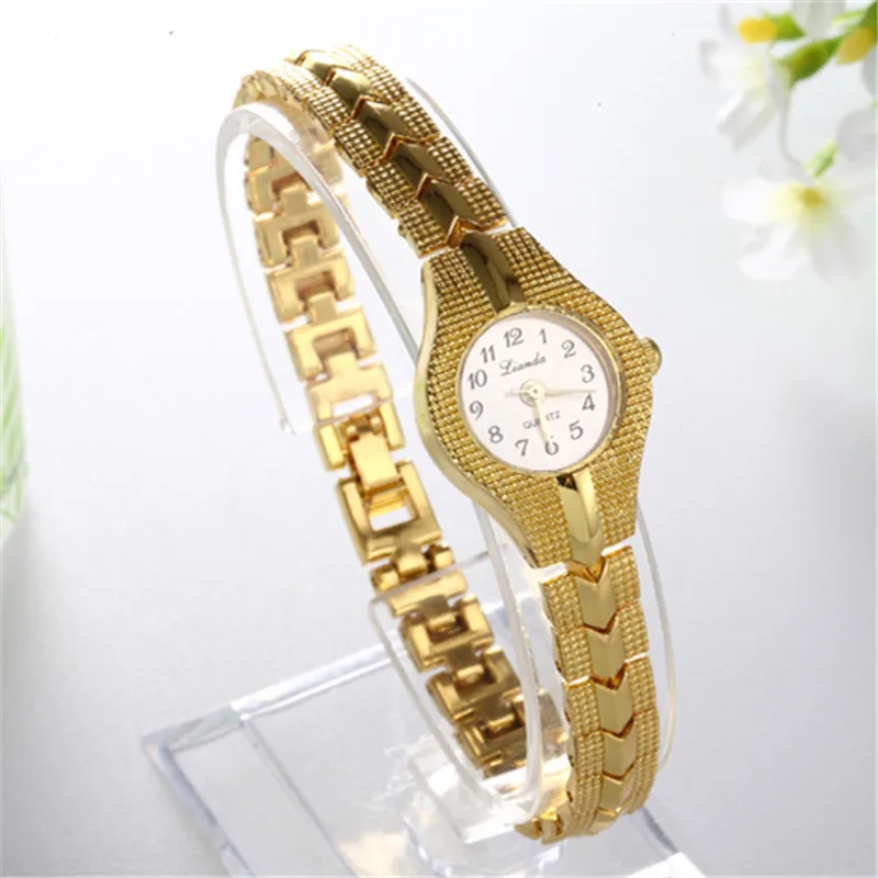 Women Bracelet Watch Mujer Golden Relojes Small Dial Quartz leisure Watch Popular Wristwatch Hour female ladies elegant watches 6