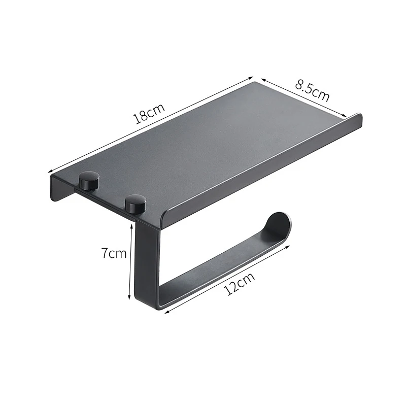 Матовые черные комплекты оборудования для ванны складная вешалка полотенец с