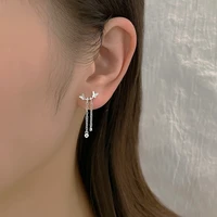 new fashion small fresh double butterfly tassels earrings for women jewelry gifts