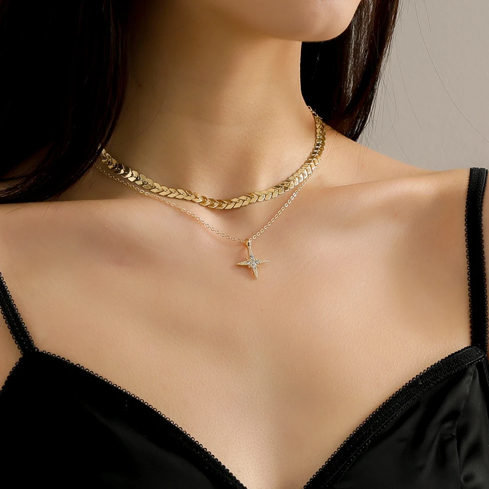 

Lost Lady New Fashion Cross Drop Oil With Diamond Pendant Necklace Light Luxury Hot Selling Temperament Girls Birthday Gift