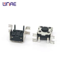 tactile switch with support holder 664 3mm 4 pin smt micro switch 6x6 series tact push button switch