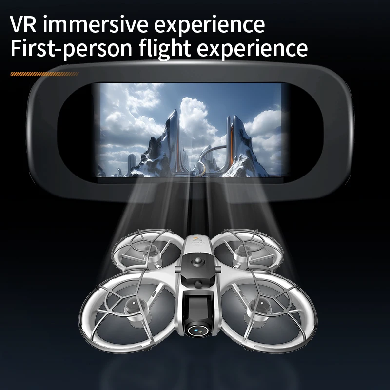Фото Дрон Z4 VR 4K HD для аэрофотосъемки с бесщеточным двигателем, оптическим позиционированием, двойной камерой и функцией обхода препятствий, радиоуправляемый №5