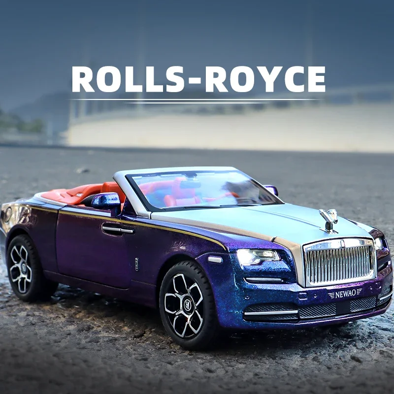 1:24 масштаб Rolls Royce Dawn Spofec модель автомобиля металлическая литая игрушка без звука