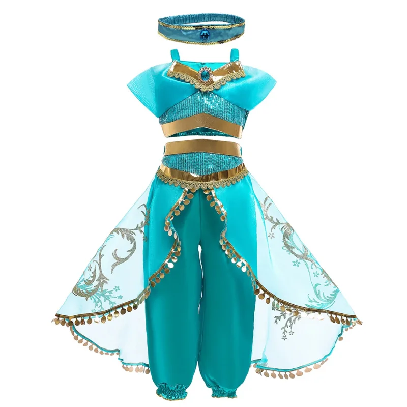 Платье принцессы жасмин модель на день рождения для Хэллоуина карнавала косплея
