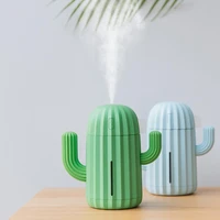 usb wireless cactus air humidifier 340ml ultrasonic timing aromatherapy essential oil diffuser mist maker fogger with led light