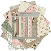 24 sheets scrapbook paper 15x15cm 6x6 journaling supplies cardstock backgrounds album card for diy art craft decorative