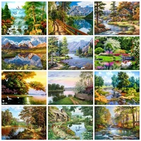 maxmpup diamond embroidery mountain landscape diamond painting 5d natural squareround full scenery new arrival room decoration