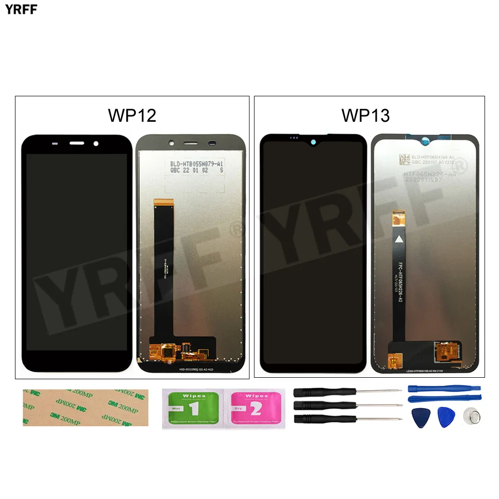 

100% Tested LCD Screens For Oukitel WP12 WP13 LCD Display Touch Screen Digitizer Assembly Glass Panel Sensor Phone Repair Tools