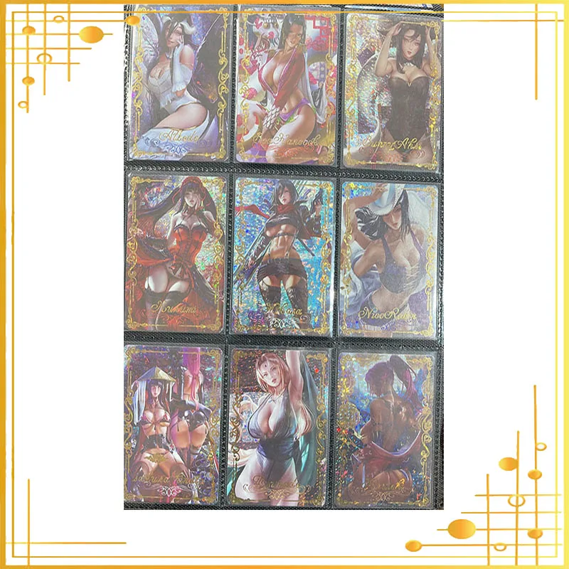 

Карты с алмазной вспышкой, полный набор, аниме-фигурка, Бронзирующая игра, подарок на день рождения