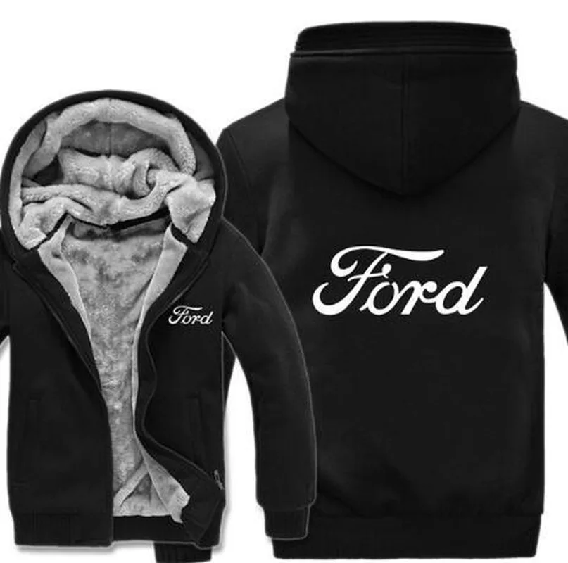 

Новинка 2022, высококачественные толстовки с капюшоном Ford, зимние мужские модные повседневные флисовые толстовки с шерстяной подкладкой для ...