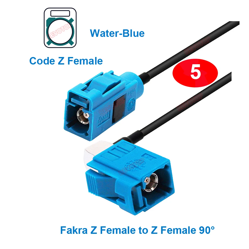 

BEVOTOP Fakra Z удлинитель GPS антенны RG174 10м синего цвета