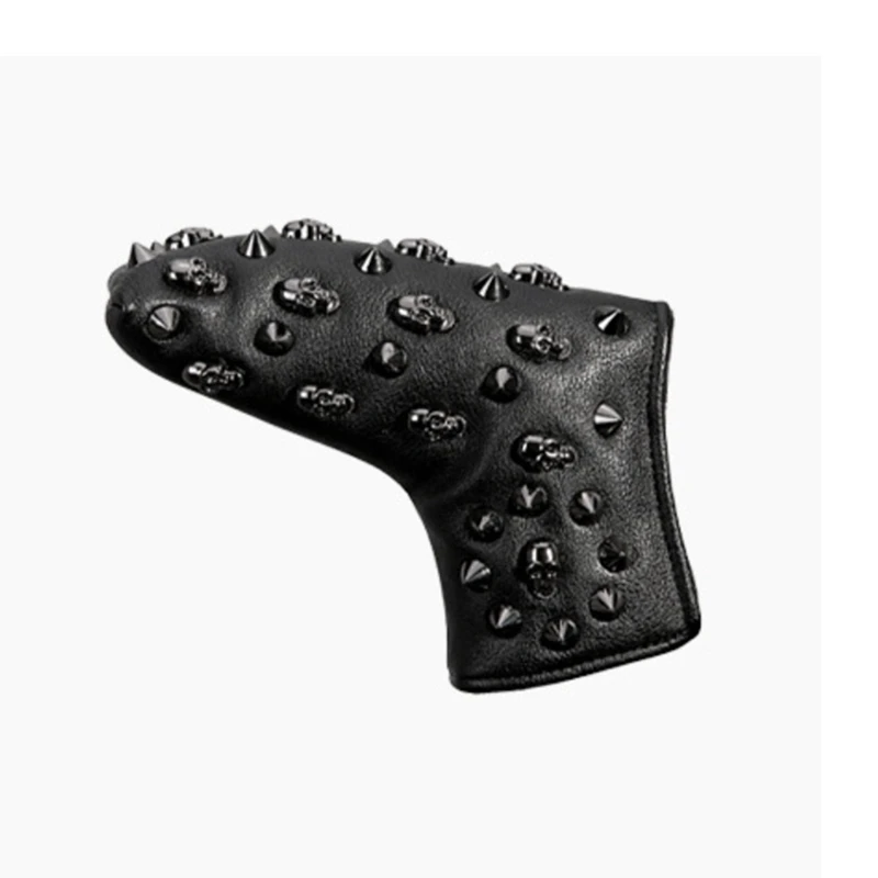 

Golf Club Head Cover Skull Rivet Universal Head Cover Wood Putter Waterproof Protection Ball Head Cover L Type
