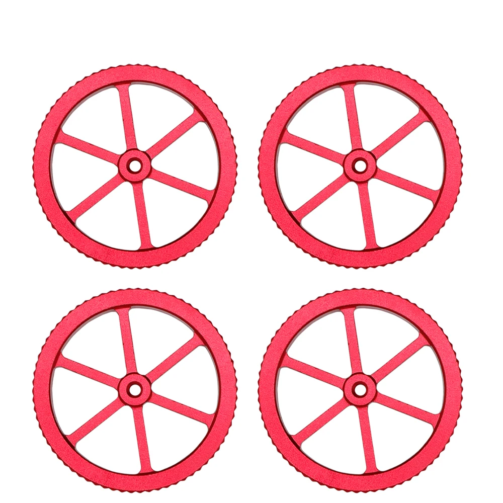 

4pcs Super Big Aluminum Heat Bed Adjusting Nut M4 for DIY 3D Printers Platform Leveling 60mm Hotbed Turning Nut