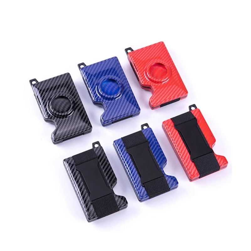 

Fashion Wallet RFID Blocking Card Holder Coin Aluminum Purse for airtag