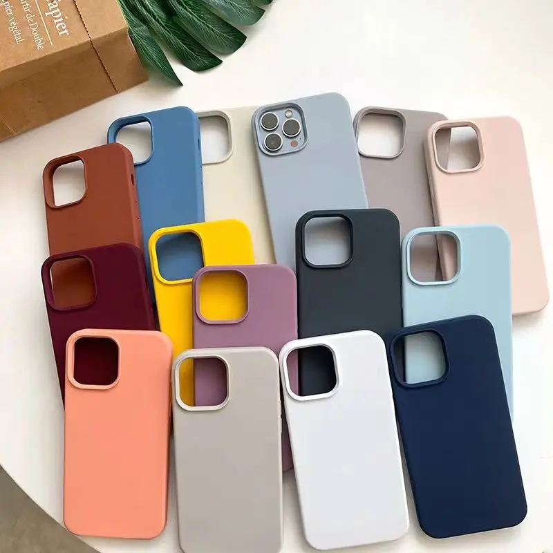 

Original Liquid Silicone Case For iPhone 14 13 12 11 Pro Max Case For iPhone 12 mini X XR XS MAX 8 7 6S Plus SE Soft Cover