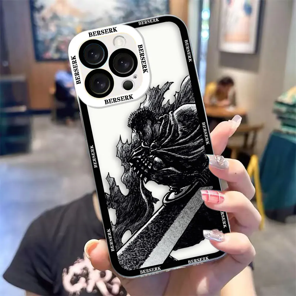 Фото Прозрачный чехол для телефона Infinix TECNO POVA 2 4 3 5 SMART 6 7 8 NOTE 10 11 12 30I 50 CAMON 20 30 40 Cover Hot Blood B-Berserk G-Guts №1