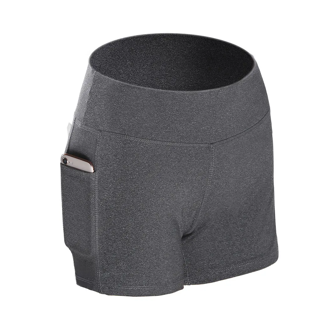 

Gym Jogging Running Shorts Yoga Shorts Women High Waist Lifting Push Up Tight Sports Pocket Fitness Yoga Short Pant