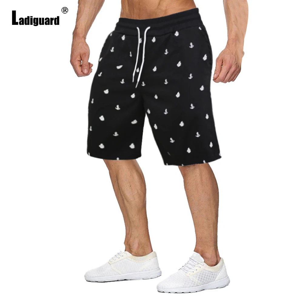 

Мужские повседневные дизайнерские шорты с карманами, модные пляжные шорты в горошек, мужские шорты на шнуровке, Сексуальная мужская одежда ...