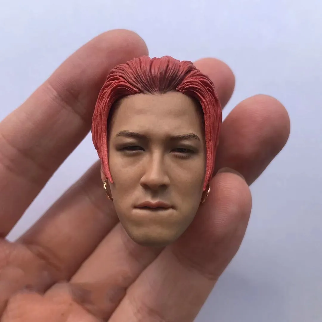

Голова Bigbang1/6, резьба по дереву, Корейская красная модель певицы, модель детской модели для экшн-фигурки 12 дюймов, коллекционные игрушки для тела