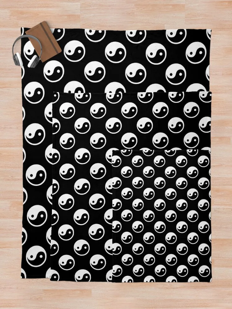 Черно-белое одеяло Иньян тонкие декоративные теплые зимние одеяла для дивана