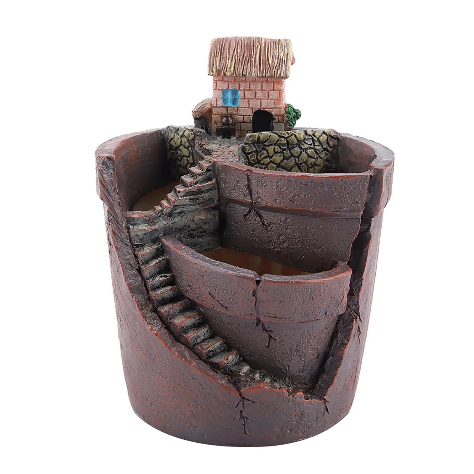 

House Design Cactus Resin Flowerpot Planter Garden Succulent Plant Pot for Home Desktop Decor