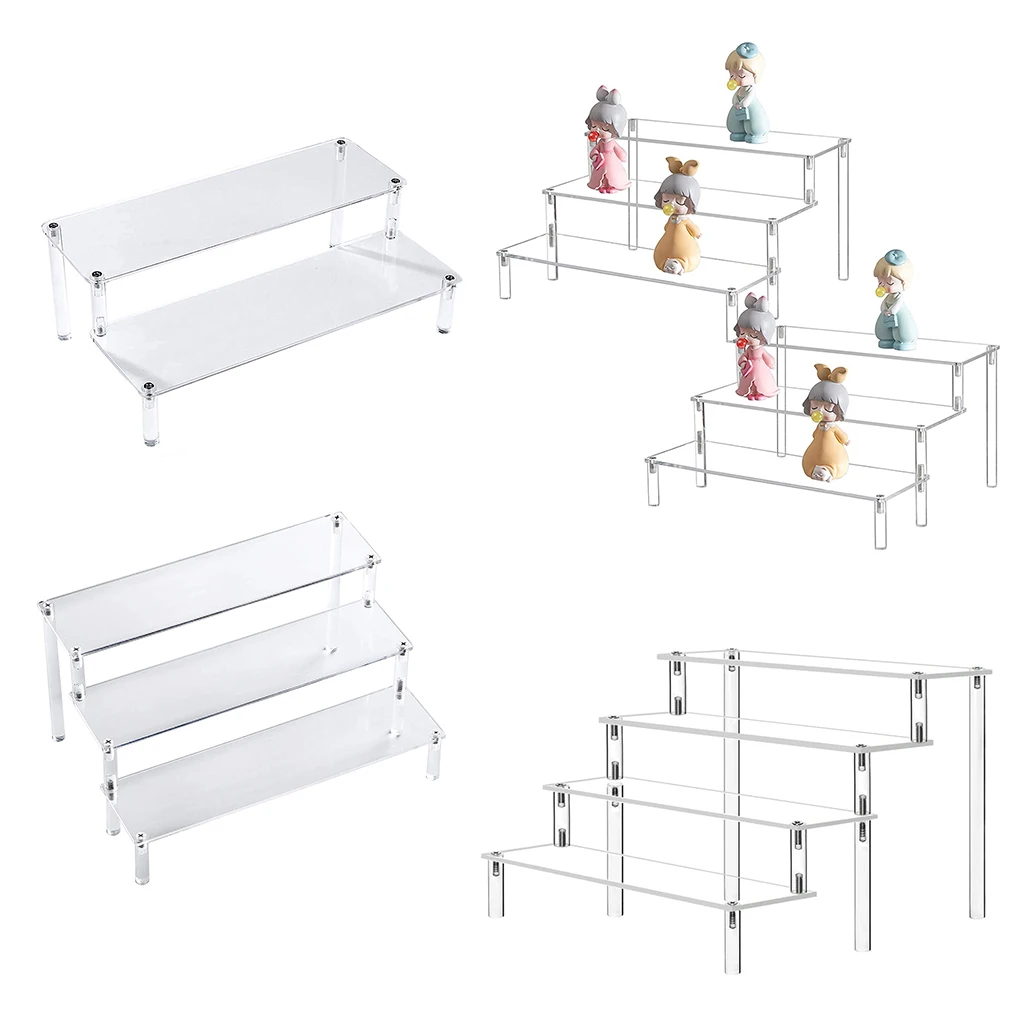 

Акриловая подставка для витрин, подставка с ступеньками, подставка для детской, органайзер для кексов, шкаф, Настольная витрина