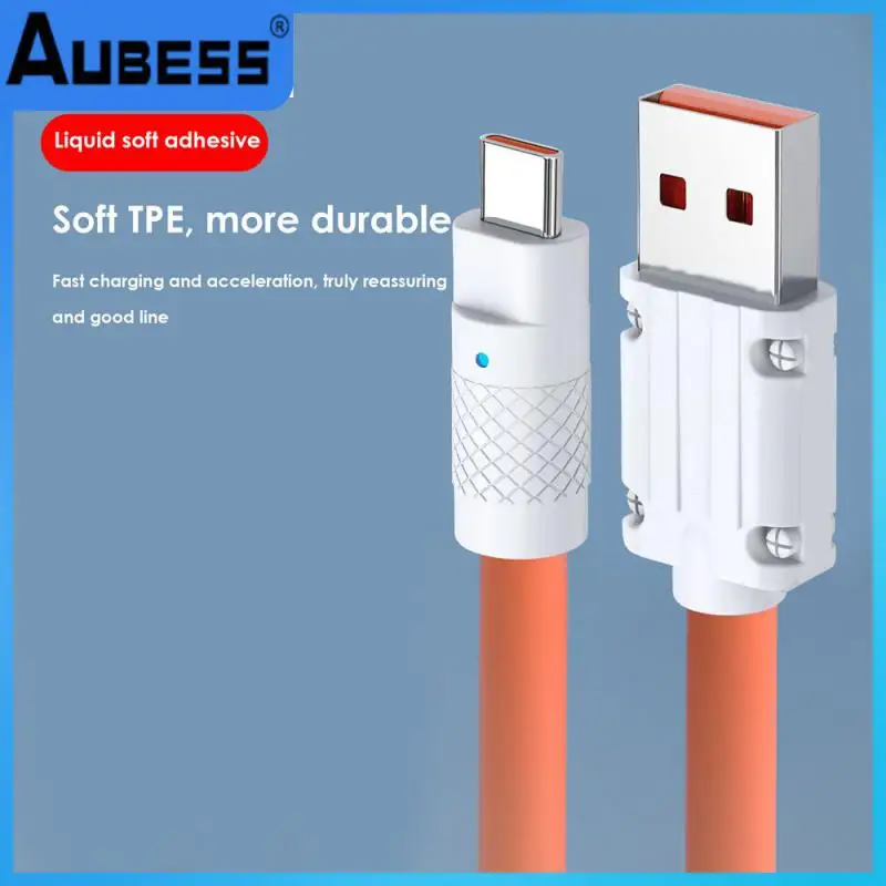 

Convenient Charging Cable 2.4a Data Cord Comfortable Usb C Charger Durable Office Accessories Data Transmission Charging Wire