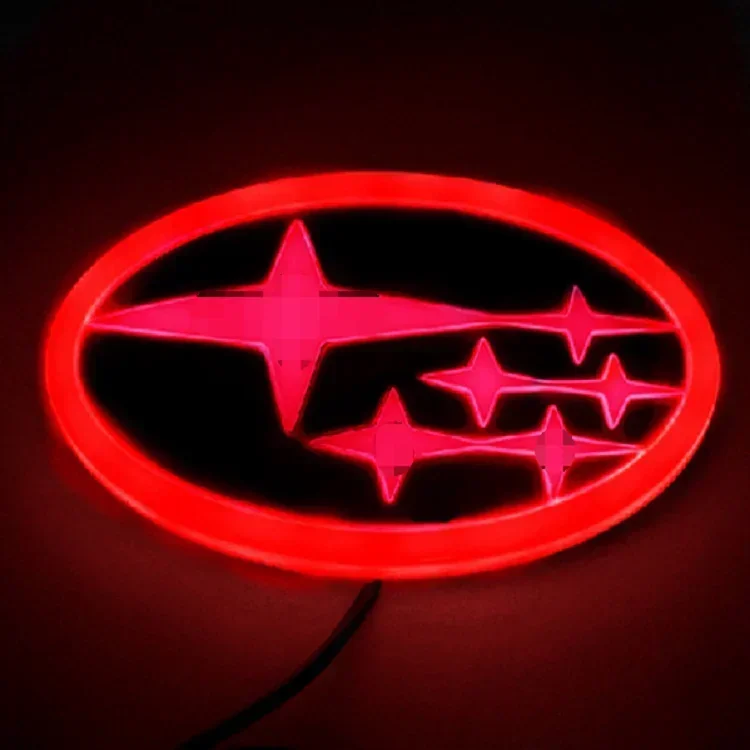 

14X7,3 см светодиодный для Subaru STI Forester XV Outback Impreza Legacy WRX BRZ Tribeca, наклейка на багажник, световой задний логотип автомобиля, эмблема