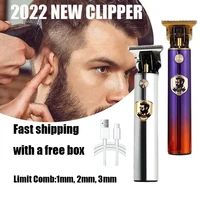 direct charge hair trimmer for men rechargeable shaver beard barber hair electric t9 cutting machine digital display lcd fader