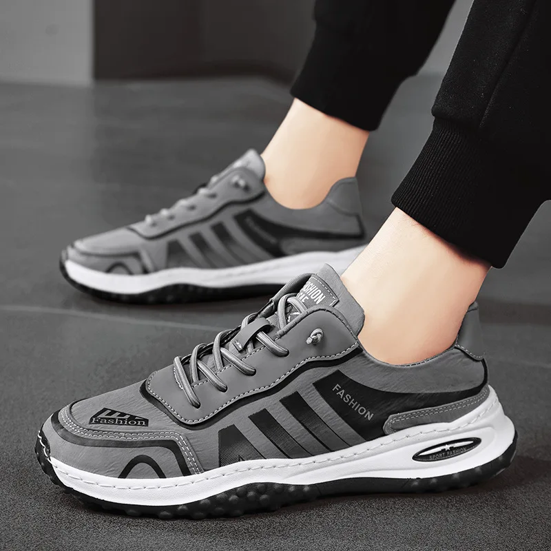 

Мужские кроссовки для бега на воздушной подушке, удобные уличные Нескользящие кроссовки из вискозы на платформе, повседневная обувь для мужчин, 2023