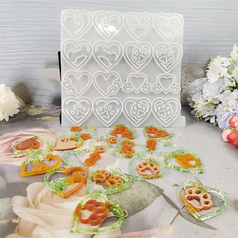 Легкая силиконовая форма для изготовления элегантных сережек с каплями воды 40 ГБ