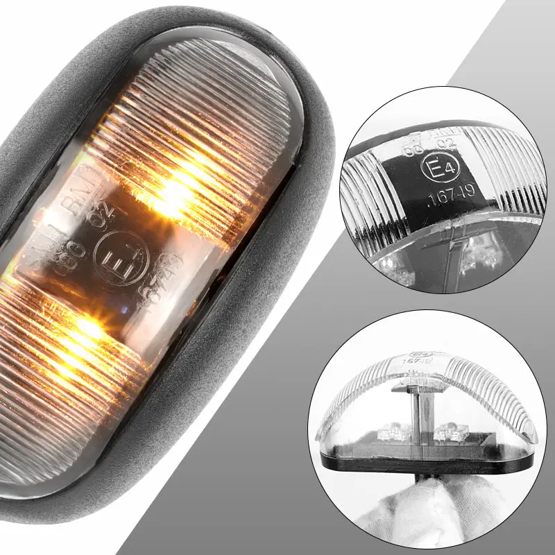 12 В 24 двухсторонний габаритный фонарь 2 светодиодных указателя поворота