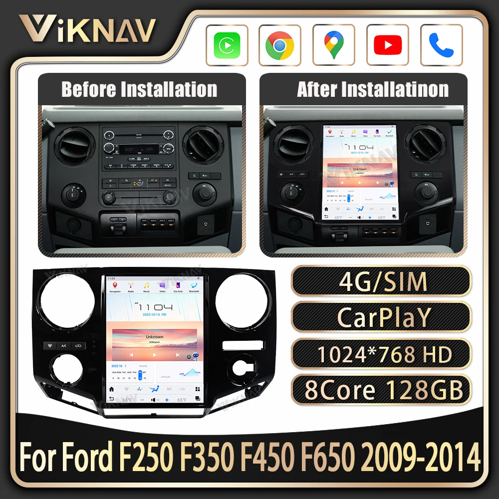 

Автомагнитола для Ford F250/F350/F450/F650/12,1-2009, 2014 дюйма