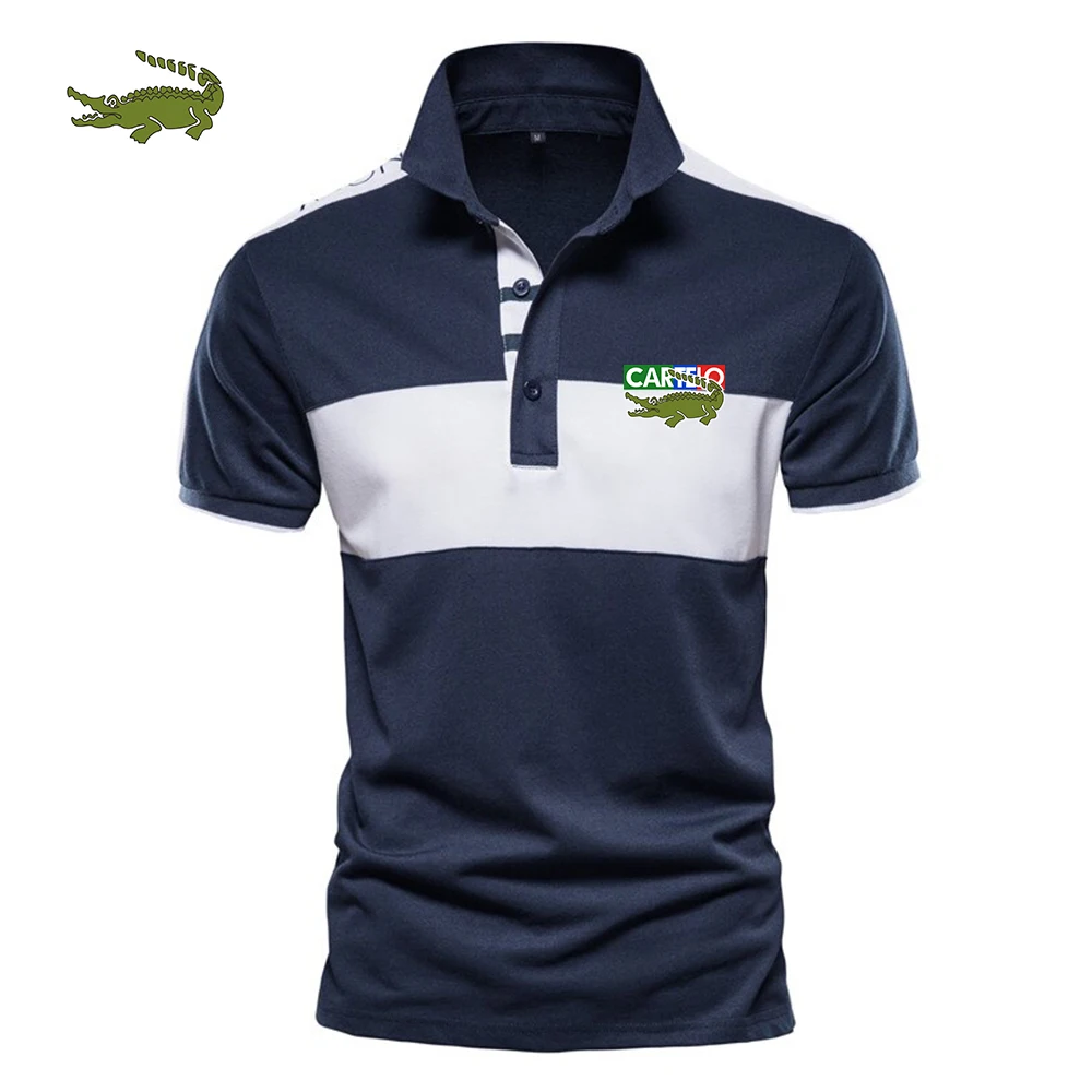 

2023 Cartelo Brand Men's Button-down POLO Shirt Summer Short-sleeved Polo Shirt 2022 New Casual Sports Fashion Polo Shirt Men