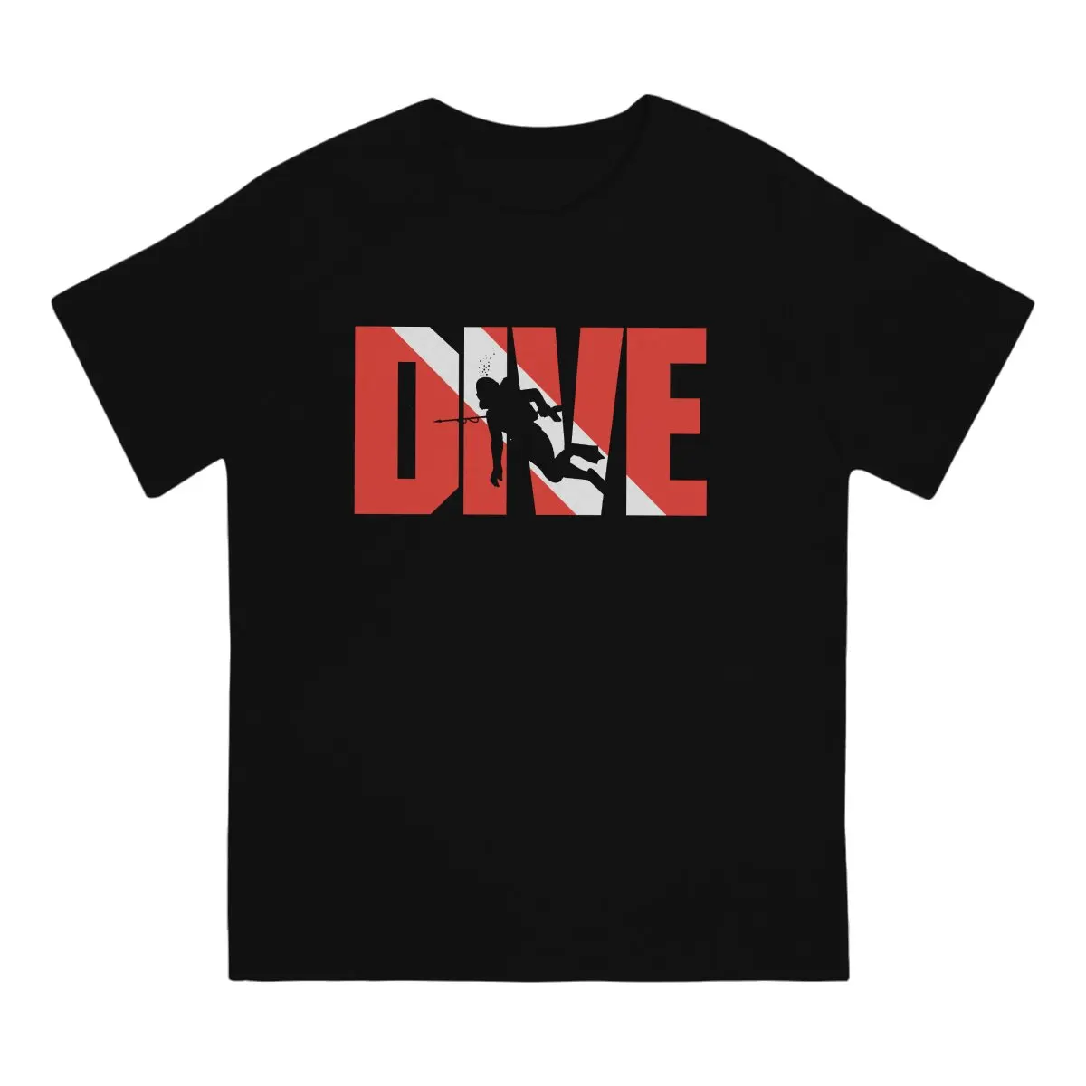 

Leisure Red T-Shirt Men O Neck Cotton T Shirts Dive Scuba Diving Short Sleeve Tee Shirt 4XL 5XL 6XL Clothes