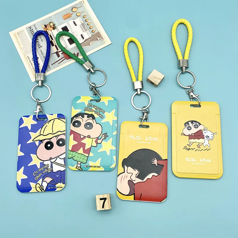 

Anime Crayon Shin Chan Cute Student Campus Keychain Bus Subway Bag Keyring Id Card Lanyard Phone Rope Holder Lariat Fashion