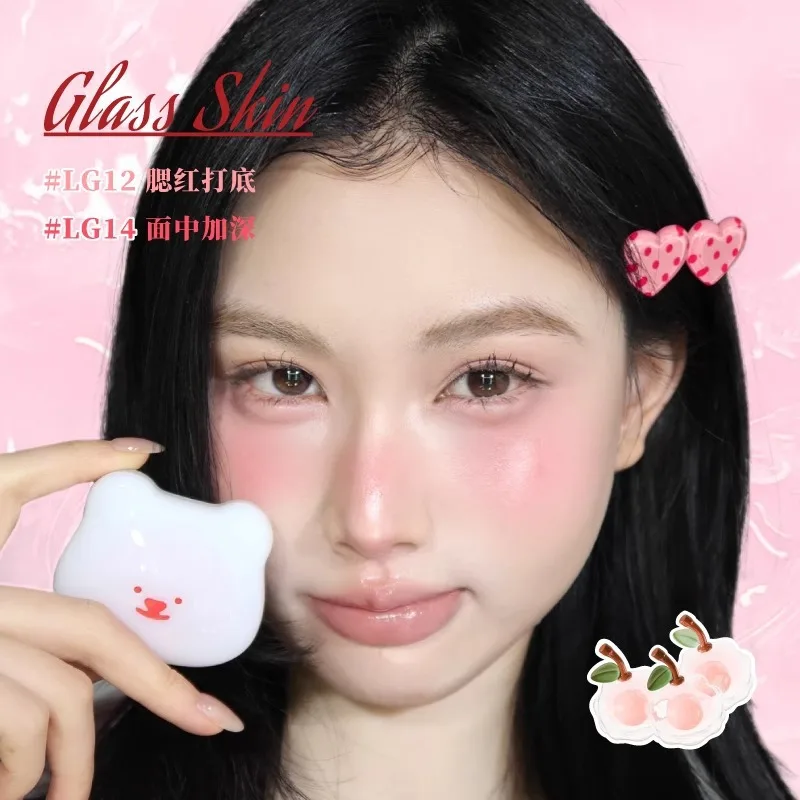 Фото Крем-румяна LEEMEMBER BEAR Series Water Gloss и крем-хайлайтер Grace №5