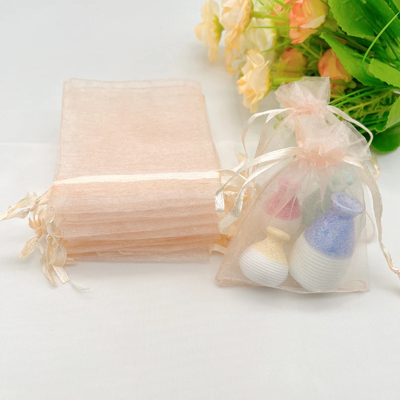 1000 шт. сумки из органзы на шнурке |